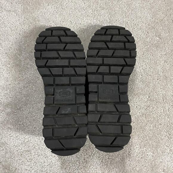 Y2K Skechers Platform Shoes Womens 7.5 Burgundy Lug Sole Sneakers SN 167073 - Picture 6 of 7